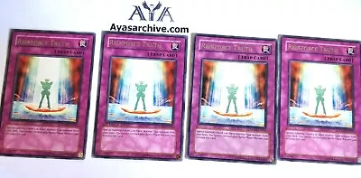 4x Reinforce Truth - Rare Nm/lp Anpr-en064 - Yugioh A+ Store  • $7.13