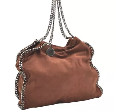 Authentic Stella McCartney Falabella Shoulder Tote Bag Leather Brown 1496J • $6.50