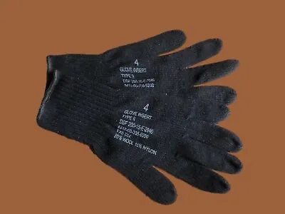 U.s Military Style D3a Cold Weather Glove Liners 85% Wool 15% Nylon Size Medium • $11.95