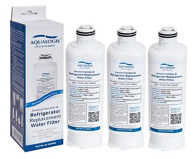 3x Aqualogis Fridge Filter For Samsung DA97-17376B / HAF-QIN/EXP / DA97-08006C • £34.20