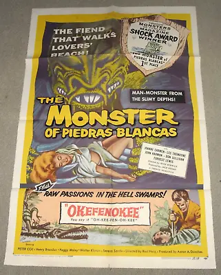 The Monster Of Piedras Blancas Original 1sh Movie Poster • $503.99