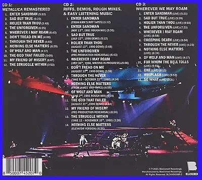 METALLICA - THE BLACK ALBUM - 3 CD's - BrandSpankin'NewAndSealed • $29