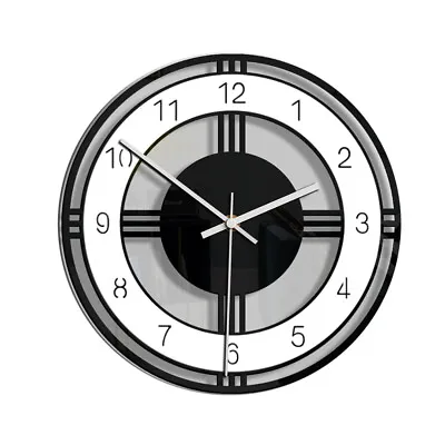 Wall Clock Acrylic Round Wall Clock Silent Non-Ticking 28cm Home Decor Indoor AU • $24.99