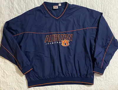 Mens' Auburn Tigers Windbreaker Pullover Jacket XXL By Red Oak Sportswear • $18.99