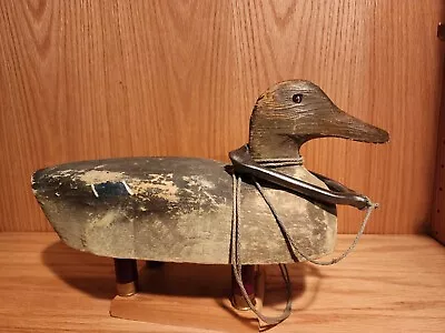 Very Nice Herters 1940s Rigged Balsa Wood Hen Mallard Duck Decoy Waseca MN • $25