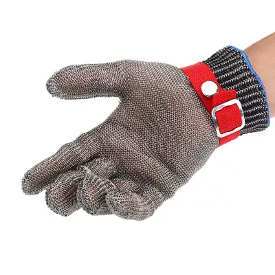 Stainless Steel Safety Cut Proof Stab Resistant Metal Mesh Butcher Work Glove • £10.63