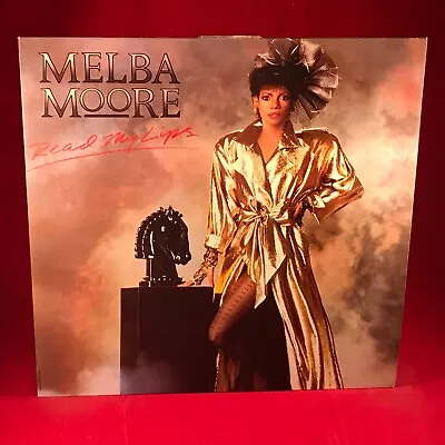 MELBA MOORE Read My Lips 1985 UK Vinyl LP + INNER Promo When You Love Me Like Th • £9.56