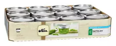 Canning JarsWide Mouth Half-Pint (8 Oz.)Mason Jars With Lids And Bands12 Count • $16.09