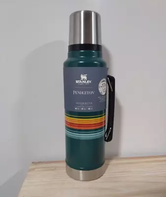 Stanley Pendleton Thermos National Parks Vacuum Bottle Green Camping 1.5 Qt • $43