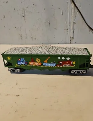 30-7554 MTH I Love Toy Trains - Animal Express 4-Bay Hopper W/Coal Load • $44.99