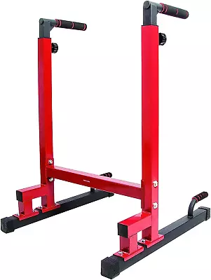 Steel Frame Multi-Functional Home Gym Exercise Fitness Dip Stand Station With Ad • $89.99