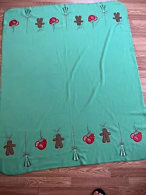🔥Martha Stewart Ginger Bread Holiday Theme Kids' Blanket. Used. Good Cond. • $44.99