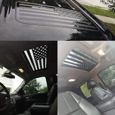 $15.49 • Buy American Flag Sunroof Decal Large Graphic Car Truck  USA Vinyl Auto 16  X 30 