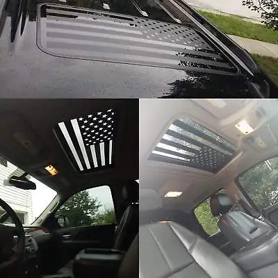 American Flag Sunroof Decal Large Graphic Car Truck  USA Vinyl Auto 16  X 30  • $15.49