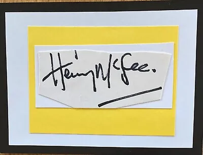 Henry McGee English Actor  Benny Hill  Original Autograph On 6 X 4 Card • $14.61