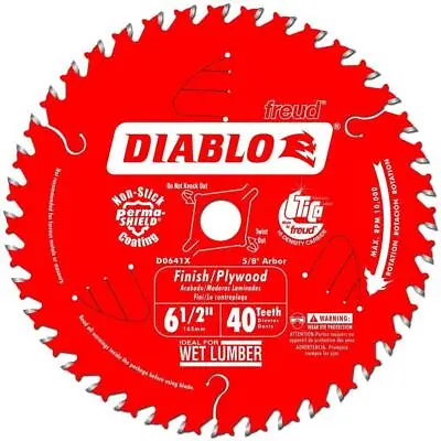 Diablo By Freud OEM 6-1/2in Finishing Saw Blade # D0641X • $20.95