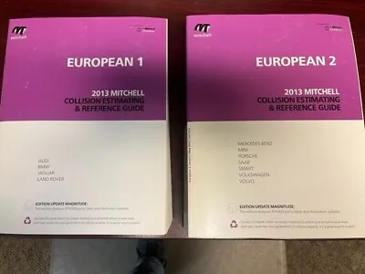 Mitchell Collision Estimating Reference Guide European 1 And 2   2013 Edition • $85