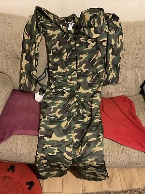 Karnival Mens Army Camo Suit Costume XL See Description • £7.99