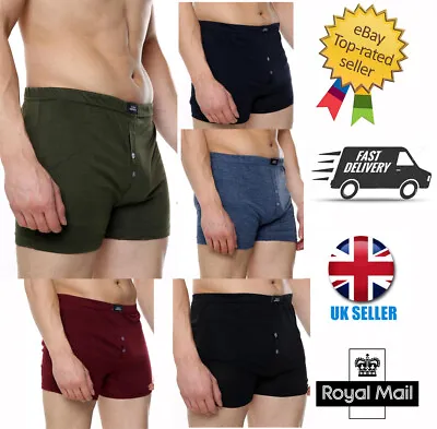 Mens Seamless Boxers Trunks Underwear 3 PACK Colour Stretch Brief S M L XL  • £4.99