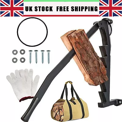 Kindling Log Splitter Wall Mounted Portable Manual Log Tool Wood Cutter Outdoor • £79.99