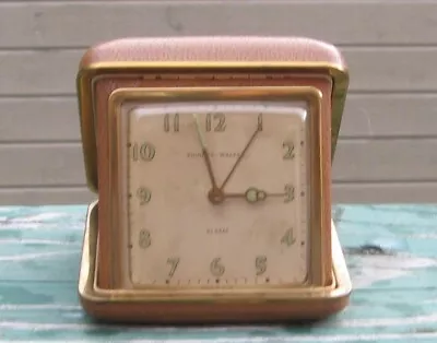 VTG PHINNEY WALKER TRAVEL ALARM CLOCK- U.S.A. Clock Overwound Will Need Repair. • $15