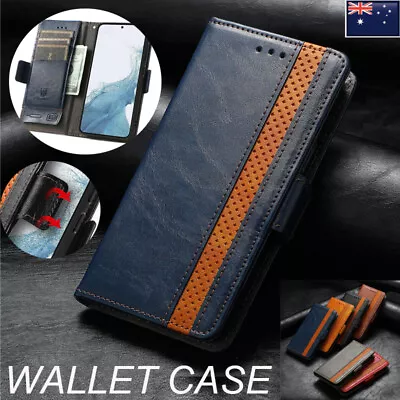 Wallet Case For Samsung A04S A54 A55 A15 A34 A14 A23 A53 A73 RFID Blocking Cover • $12.99