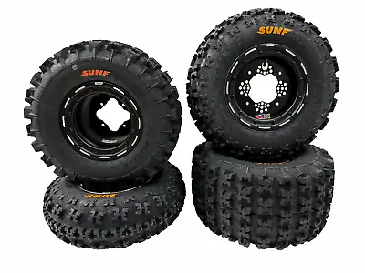 DWT G3 Black Beadlock Front Rear Wheels Sunf A027 Tires Yamaha YFZ450 YFZ450R • $999.95