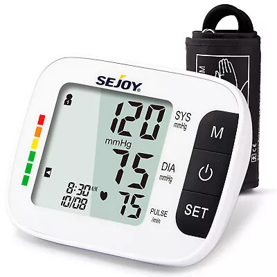 Digital Blood Pressure Monitor Upper Arm Automatic BP Machine Heart Rate Monitor • $31.59