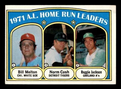 1972 Topps Baseball #90 A.L. Home Run Leaders Jackson VG/EX *d2 • $8