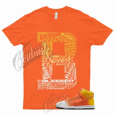 SB Dunk High Sweet Candy Tooth Shirt Amarillo Orange White Black 1 Corn BLESSED • $24.29