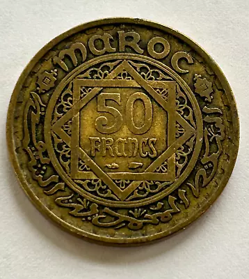 1371 (1952) MOROCCO 50 Francs Fifty Francs Maroc Rare Coin • $0.01