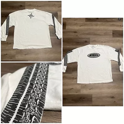 VTG 2002 Power Metallica Rock Band T-Shirt Mens Size 2XL White Long Sleeve Logo • $100