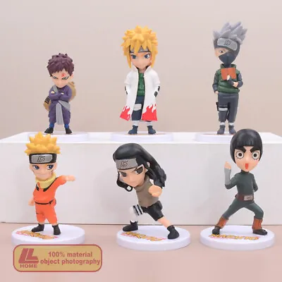 Anime Ninja Shippuden Gaara Kakashi Minato 6pcs Cute PVC Action Figure Toy GiftR • $19.19