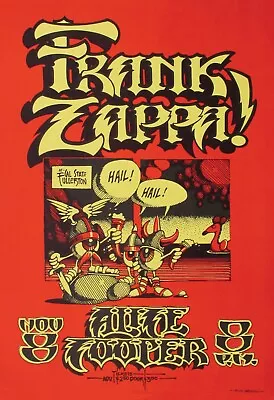 Frank Zappa 13  X 19  Re-Print Music Concert Poster • $19.95