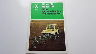 Mercedes Benz Mb Trac 1100 1300 Tractor Sales Brochure 1976 • £14.95