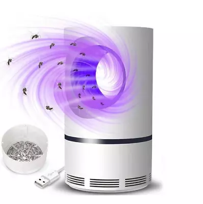 £9.97 • Buy Electric USB Insect Mosquito Killer Bug Zapper Fly Pest Catcher Trap LED Lamp UK