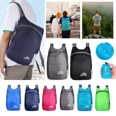 20L Backpack Rucksack Bag Light Weight Foldable School Office Travel Camping UK • £4.99