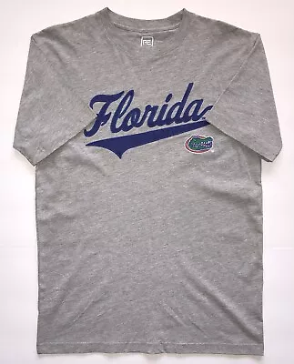 PRO EDGE Men’s Size Medium Gray Florida Gators Logo Short Sleeve Cotton T-Shirt • $15.99