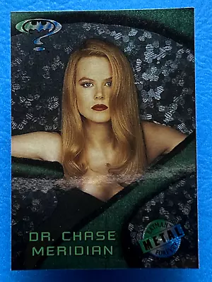 1995 Fleer Batman Forever Metal Movie Preview Dr. Chase Meridian #6 • $1.99