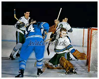 NHL Dave Keon Toronto Maple Leafs Vs Oakland Seals Color 8 X 10 Photo Picture • $5.59