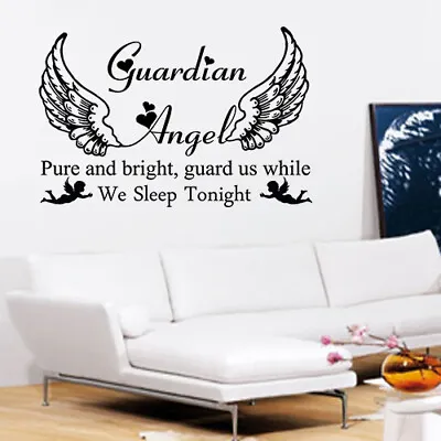 £12.99 • Buy Guardian Angel Wall Art, Angel Heaven Wall Art - Vinyl Wall Art Sticker Decal 
