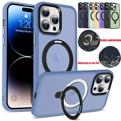 Fr IPhone 15 14 Plus 13 12 Pro Max Magsafe Magnetic Case Shockproof Stand Cover • $18.19