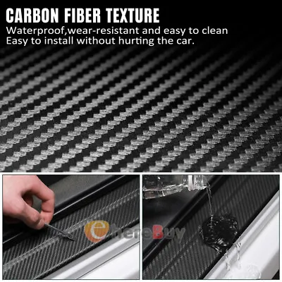 9.8ft Waterproof Carbon Fiber Vinyl Car Wrap Sheet Roll Film Sticker Decal Paper • $8.81