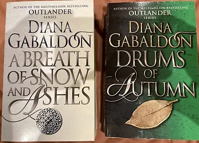 $19.99 • Buy Outlander Diana Gabaldon Snow Ashes Drums Autumn 2 LARGE BOOKS Historical Romanc