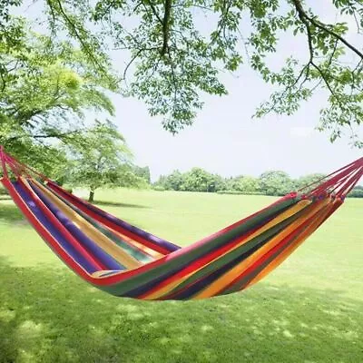 Blue And Green Portable 1.6 Meter Outdoor Hammock Garden Camping By TRIXES • £7.89