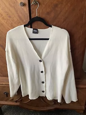 Zara Fine Knit Oversized Button Cardigan Sweater Small NWOTS • $19.99