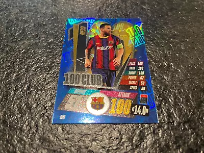 Lionel Messi - Hundred Club - Match Attax 2020/21 - Mint • £3.99