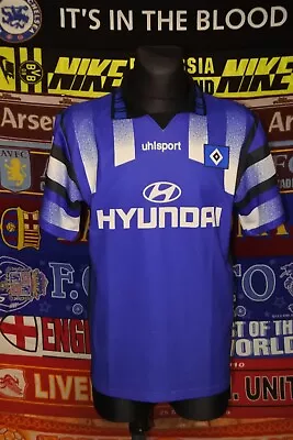 4.5/5 Hamburg Hamburger SV Adults 42-44  L 1995 Football Shirt Jersey Soccer • £107.99