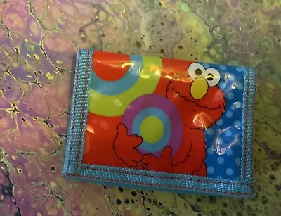 Elmo  Tri-Fold Wallet  Kids Red / Blue Sesame Street • $4