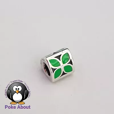 $49 • Buy Pandora Green Enamel Flower Petal Charm 790437en03 Authentic Retired Rare Ale